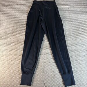 Spanx Soft and Smooth Jogger‎ Pants Women's Size Small Black High Rise Pockets